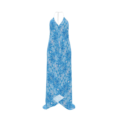 Sky Athena Silk Backless Halterneck Dress