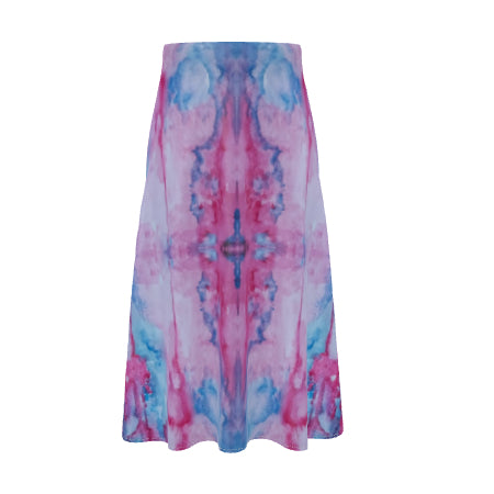 Soft Melody A-line Midi Silk Skirt