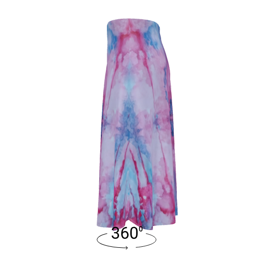 Soft Melody A-line Midi Silk Skirt