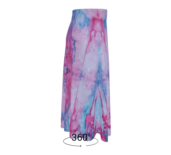 Soft Melody A-line Midi Silk Skirt