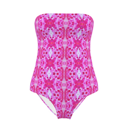 Pink Athena Women's Strapless Stunning Swimwear