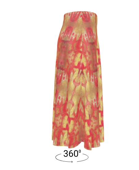 Sweet Sacredness A-line Midi Silk Skirt