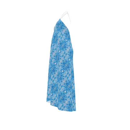 Sky Athena Silk Backless Halterneck Dress