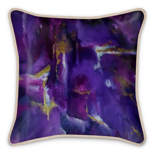 Purple Buzz Beautiful Pure Silk Luxury Cushion