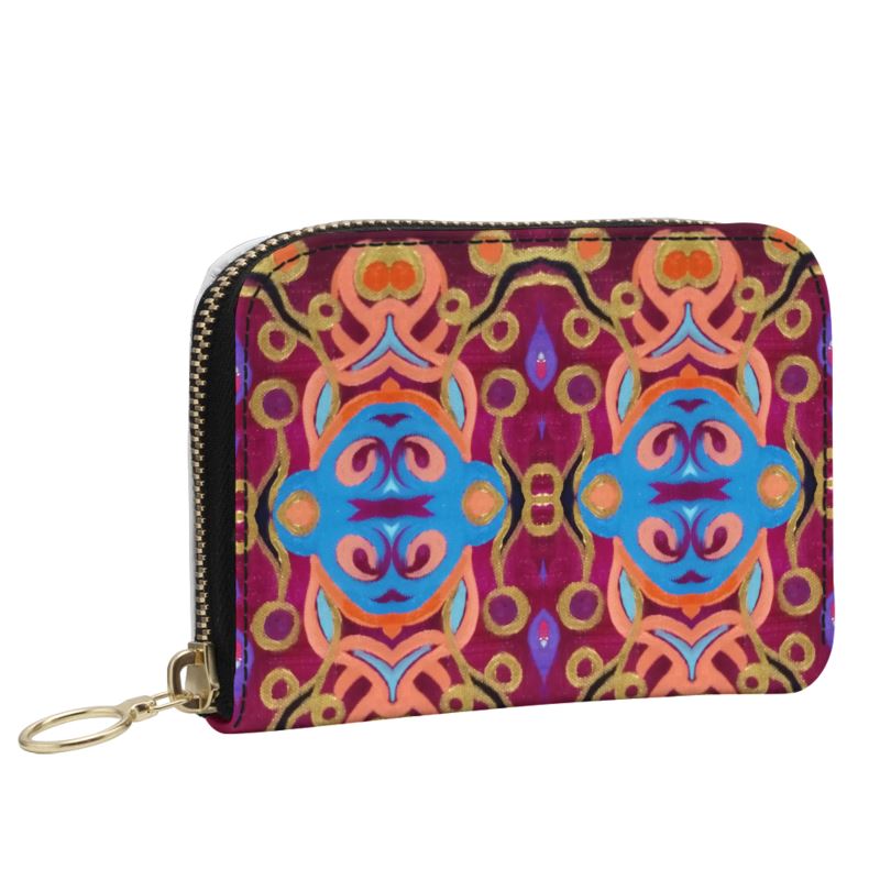 Bohemian Baroque Leather Zip Purse