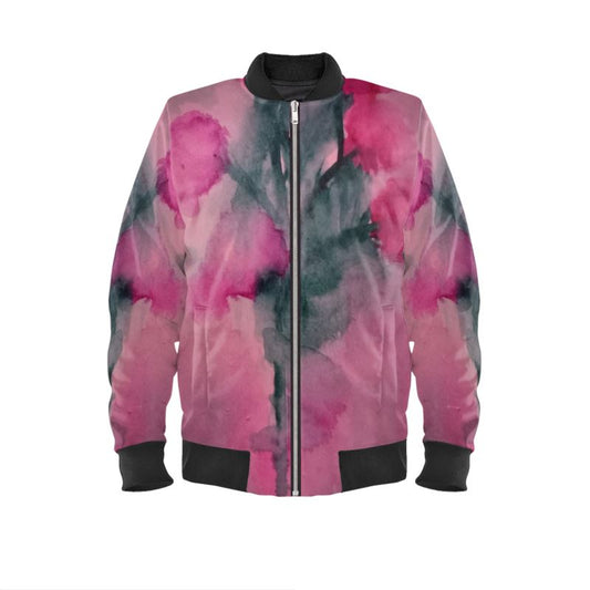 Floral Water Study #2 Womens Bomber Jacket