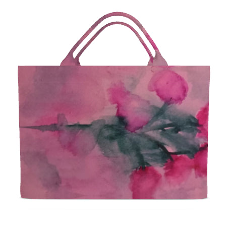 Floral Water Study#2 Carry All Large Eco Cotton Tote