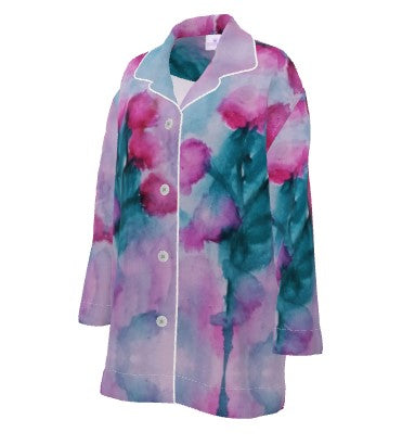 Floral Water Study #1 Silk Luxury Sleepwear