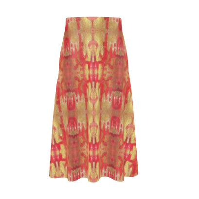 Sweet Sacredness A-line Midi Silk Skirt