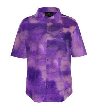 Purple Clouds Pure Silk Shirt