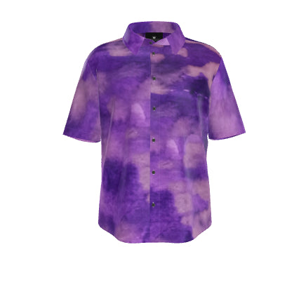 Purple Clouds Pure Silk Shirt