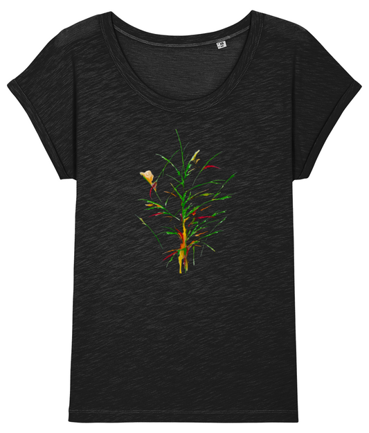Botanical Pop Round Women's 100% Organic Cotton T-shirt