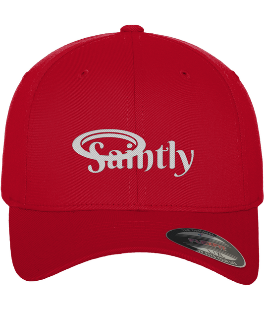 Saintly Embroidered Fitted Baseball Cap