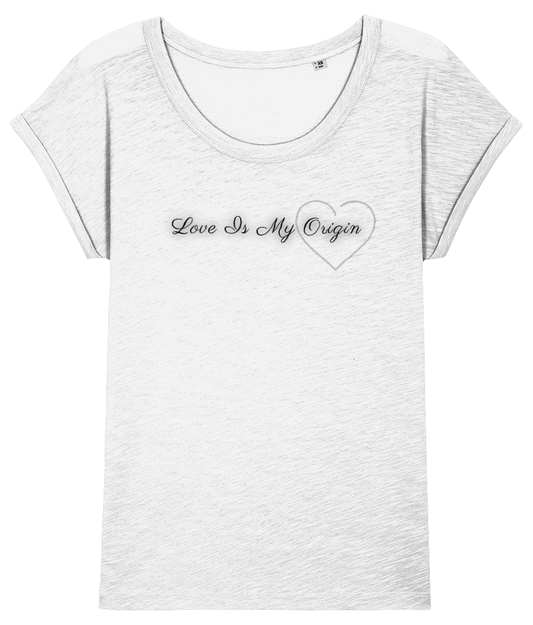 Love is My Origin Women's 100% Cotton Slub t-shirt