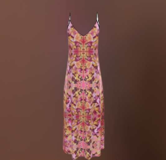 Pink Sands Silk Slip Dress