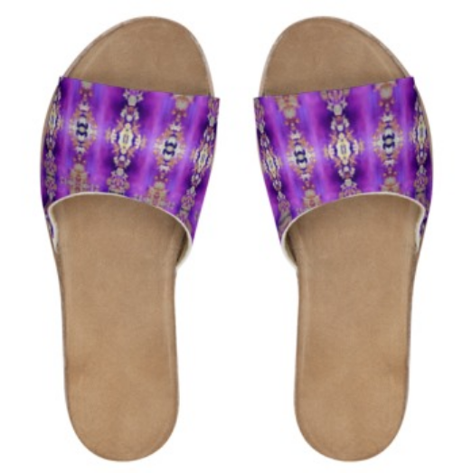 Purple Rani Women's Leather Slides
