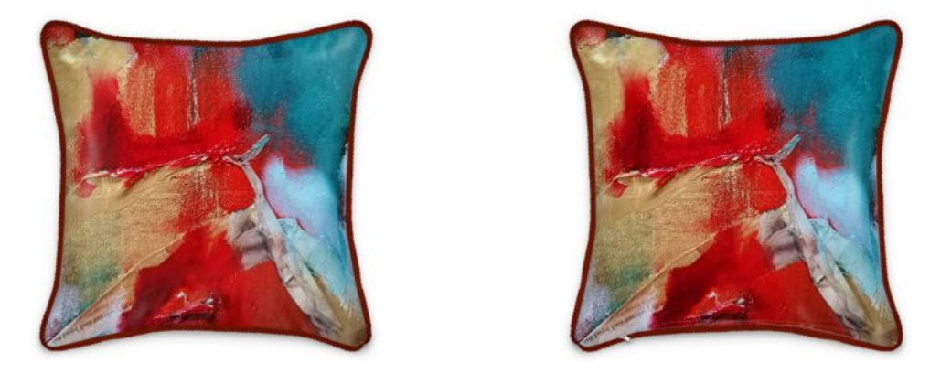 Abstract Dreams Beautiful 100% Pure Silk Luxury Cushion