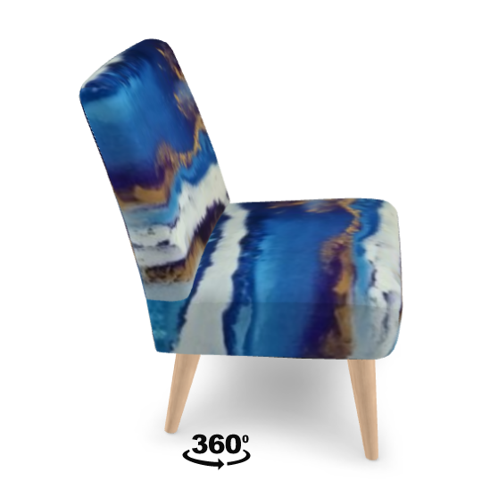 Blue Heaven Bespoke Handmade Occasion Chair