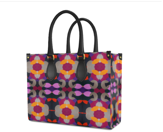 Colour Pop Italian Leather Shopper Bag