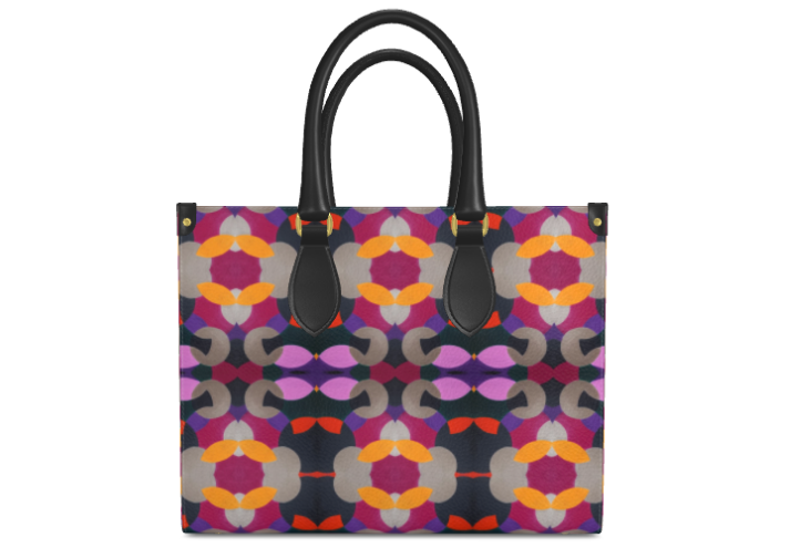 Colour Pop Italian Leather Shopper Bag