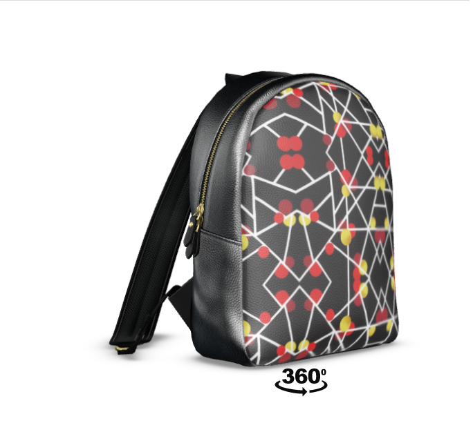 Cosmic Sea 2 Leather Backpack