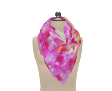 Candy Floss Pure Silk & Cotton Scarves