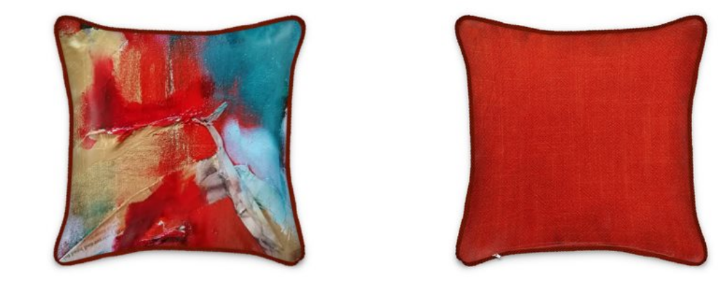 Abstract Dreams Beautiful 100% Pure Silk Luxury Cushion