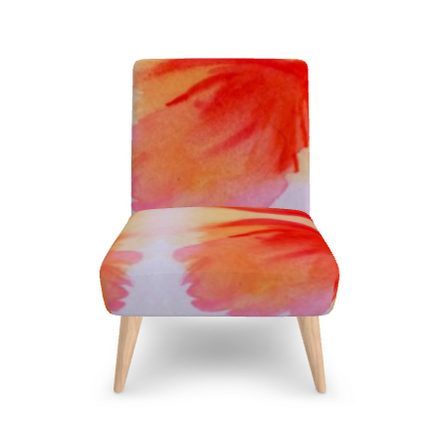 Orange Deluxe Bespoke Handmade Occasion Chair