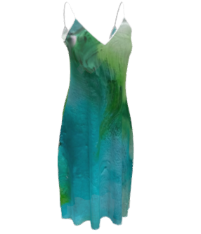 Green Goddess  Woman's Midi Dress