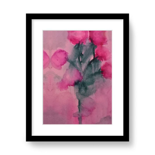 Floral Water Study #2 Classic Wood Framed Glicee Art Print