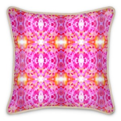 Persian Flower Beautiful Pure Silk Luxury Cushion