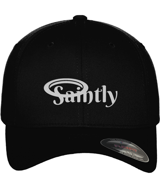 Saintly Embroidered Fitted Baseball Cap