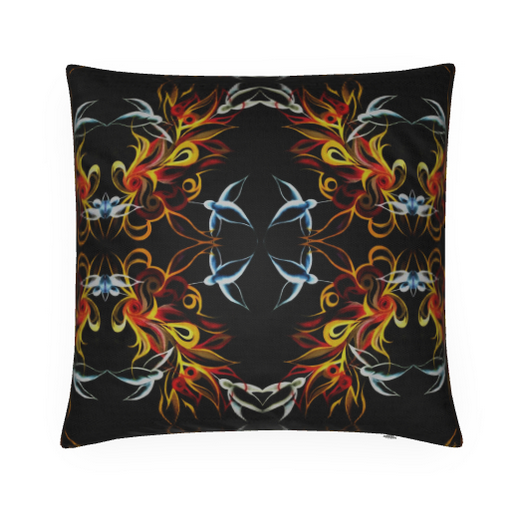 Fire Birds 1 Luxury Cushions
