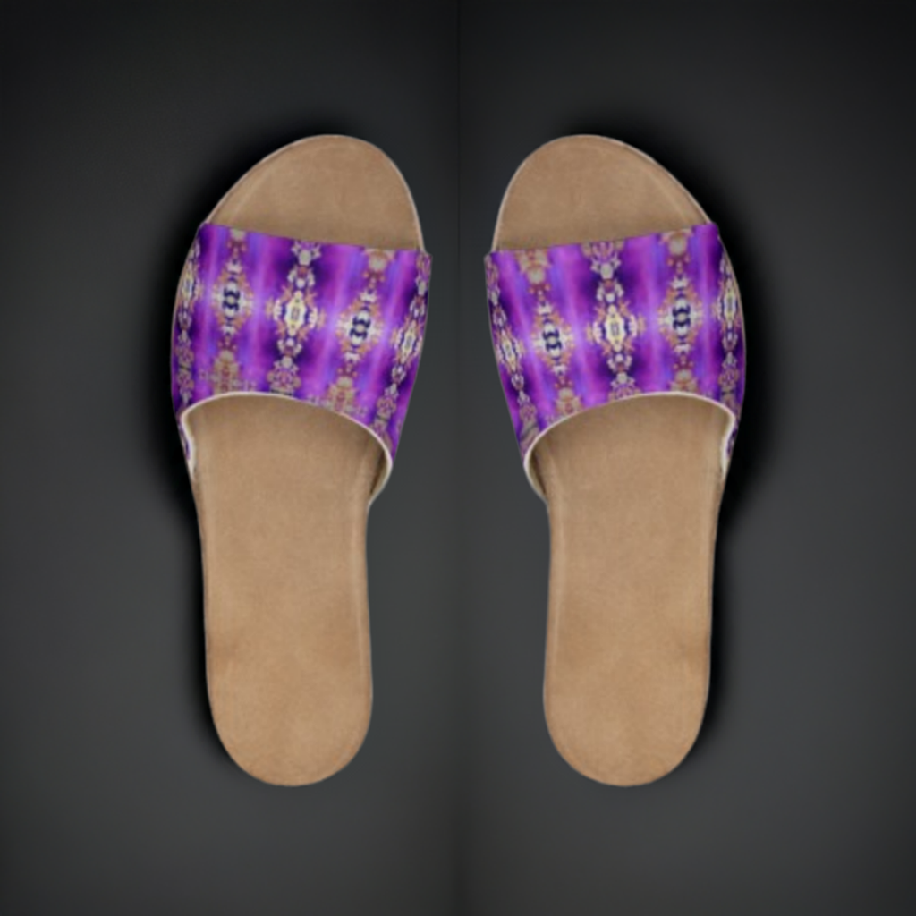 Purple Rani Women's Leather Slides